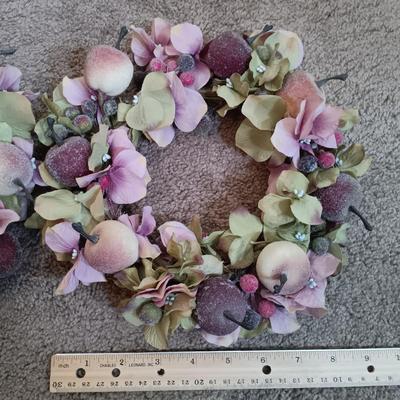 LOT 169B: Vintage Butterfly Prints, Wood Candle Holders, Stained Glass Wall Brackets & More