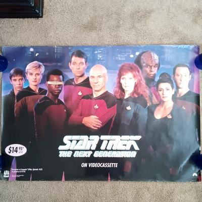 LOT 174B: Tapeheads 1989 Poster, Star Trek The Next Generation 1991 Poster & a Contemporary The Rocky Horror Picture Show Poster