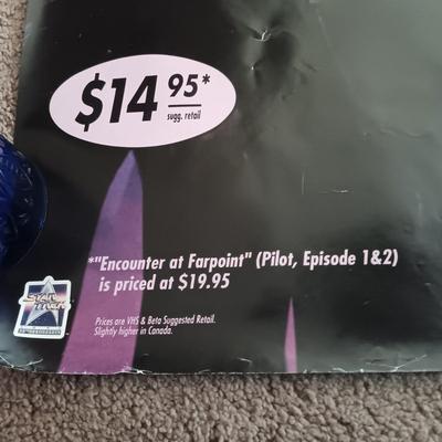 LOT 174B: Tapeheads 1989 Poster, Star Trek The Next Generation 1991 Poster & a Contemporary The Rocky Horror Picture Show Poster