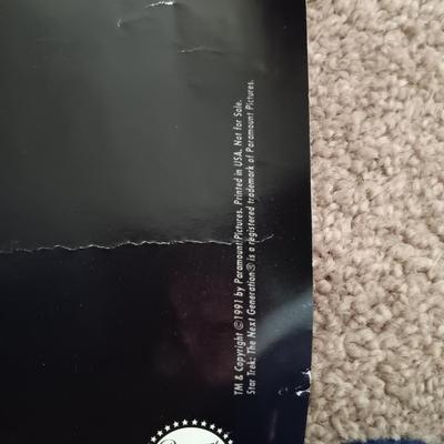 LOT 174B: Tapeheads 1989 Poster, Star Trek The Next Generation 1991 Poster & a Contemporary The Rocky Horror Picture Show Poster