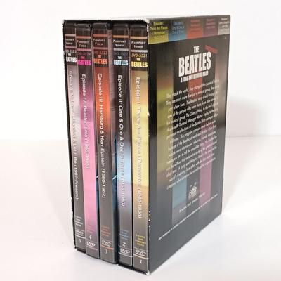 LOT 176B: The Beatles Anthology DVD Set, A Long and Winding Road DVD Set, The Beatles Inside Interviews CD Set & In Their Own Words...