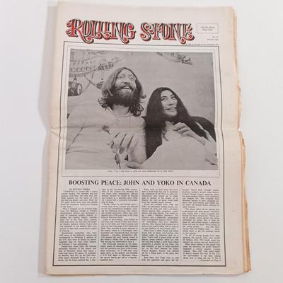 LOT 180B: Rolling Stones Magazine 1969 John and Yoko with a Collection of Beatles Related Ephemera