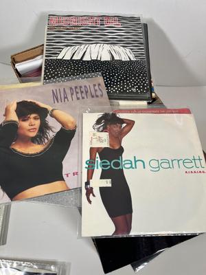 LOT 193B: Box of 45s Singles (Dozens of Vinyl Records) - Sealed Bob Dylan Set and More