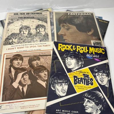 LOT 196B: Beatles Sheet Music + Solo John Lennon & Paul McCartney ( Wings)