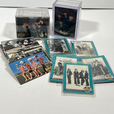 LOT 199B: Vintage 90s Beatles Trading Cards - 1996 Apple Corp. Complete 100-Card Set and More