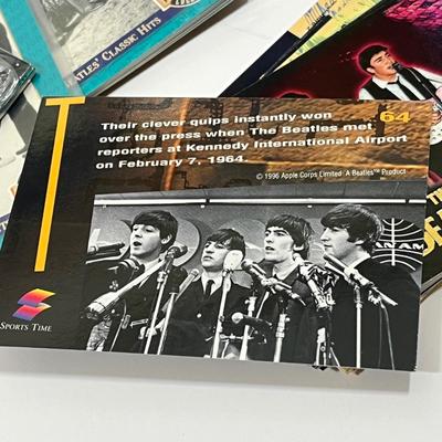 LOT 199B: Vintage 90s Beatles Trading Cards - 1996 Apple Corp. Complete 100-Card Set and More