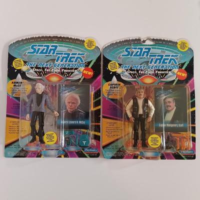 LOT 201B: Playmates Early 90s Star Trek The Next Generation Action Figures