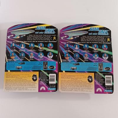 LOT 201B: Playmates Early 90s Star Trek The Next Generation Action Figures