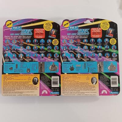 LOT 201B: Playmates Early 90s Star Trek The Next Generation Action Figures