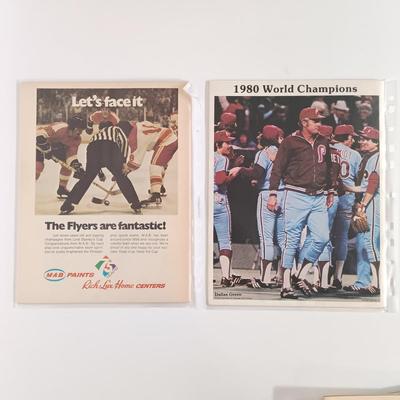 LOT 204B: The Comeback Kids Phillies 1980 World Series Magazines, 19702 Flyers Stanley Cup Magazines & More