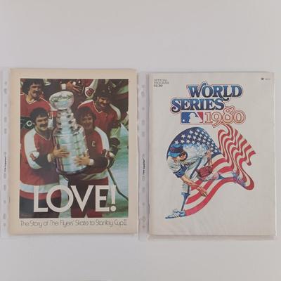 LOT 204B: The Comeback Kids Phillies 1980 World Series Magazines, 19702 Flyers Stanley Cup Magazines & More