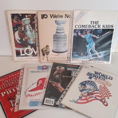 LOT 204B: The Comeback Kids Phillies 1980 World Series Magazines, 19702 Flyers Stanley Cup Magazines & More