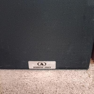 LOT 205B: Acoustic Image Pure Titanium GT-338 Bi-Amp Bookshelf HiFi Speakers