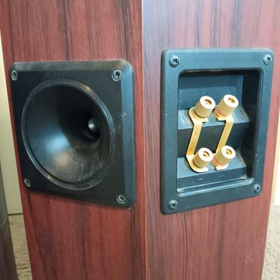 LOT 205B: Acoustic Image Pure Titanium GT-338 Bi-Amp Bookshelf HiFi Speakers