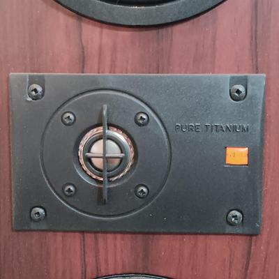 LOT 205B: Acoustic Image Pure Titanium GT-338 Bi-Amp Bookshelf HiFi Speakers