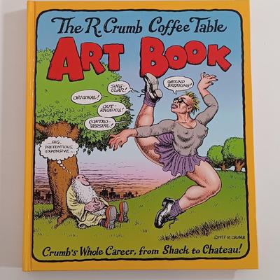 LOT 208B: The R. Crumb Coffee Table Art Book w/ 1971 Stoned Agin! Poster & 1993 Mr. Natural Vinyl Toy
