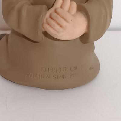 LOT 208B: The R. Crumb Coffee Table Art Book w/ 1971 Stoned Agin! Poster & 1993 Mr. Natural Vinyl Toy