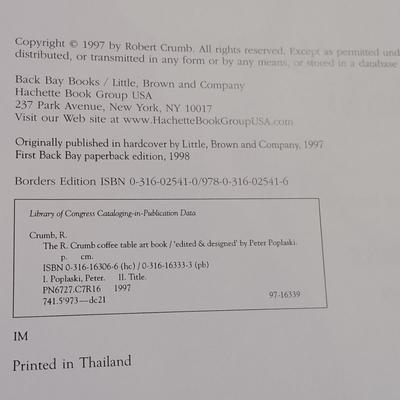 LOT 208B: The R. Crumb Coffee Table Art Book w/ 1971 Stoned Agin! Poster & 1993 Mr. Natural Vinyl Toy