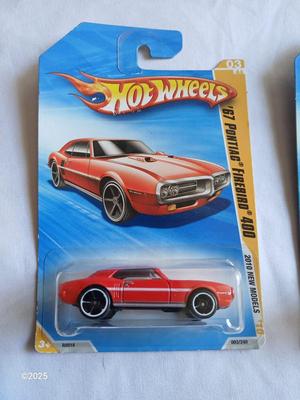 Three new 1967 Hot Wheels collectable cars