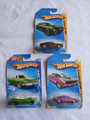 Three new Collectable Hot wheels cars