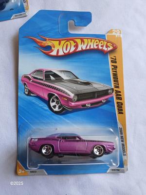 Three new Collectable Hot wheels cars