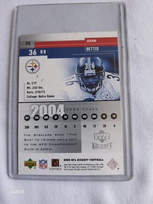 Football memorabilia - Bronco's collectable diecast vehicle - steelers 36 card - John Elway #7 and Mike Anderson plaques