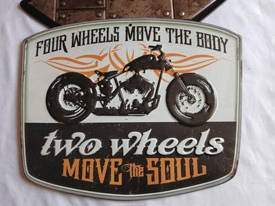 Two collectable Harley tin signs