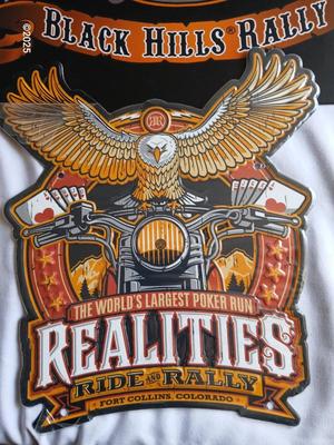 Two tin Harley Davidson collectable Signs Sturgis - and Realities ride and Rally Fort Collins Colorado