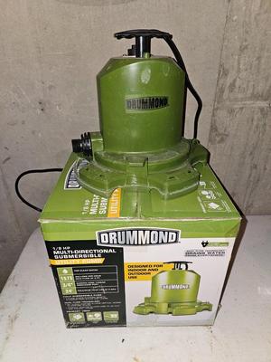 Drummond 1/6 HP Multi-Directional Submersible Utility pump