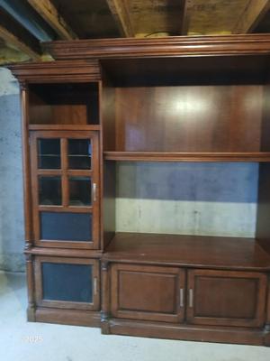 Adjustable wall unit entertainment center