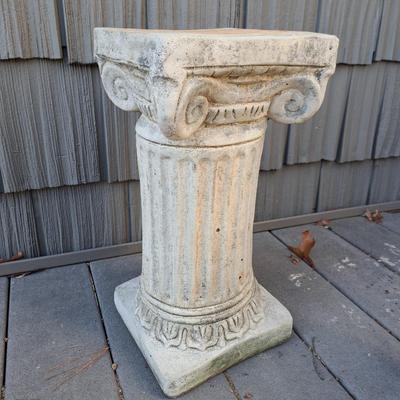 Concrete "Reading Fairy" and Corinthian Pedestal (FD-SD)