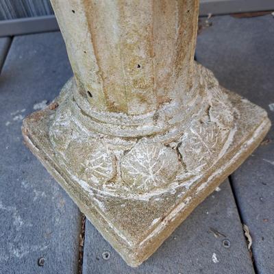Concrete "Reading Fairy" and Corinthian Pedestal (FD-SD)