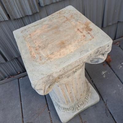 Concrete "Reading Fairy" and Corinthian Pedestal (FD-SD)