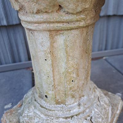 Concrete "Reading Fairy" and Corinthian Pedestal (FD-SD)