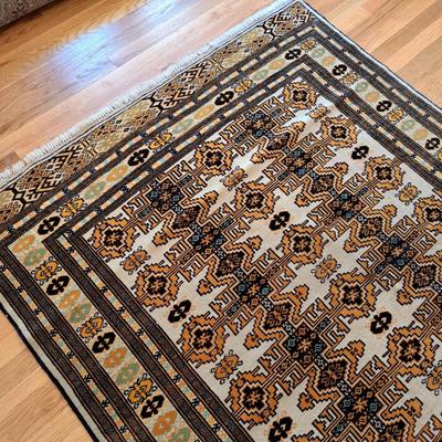 Hand-Knotted Persian Turkoman Rug 6'5" x 4'7" (DR-SD)