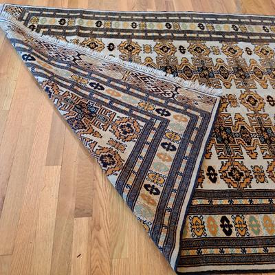 Hand-Knotted Persian Turkoman Rug 6'5" x 4'7" (DR-SD)