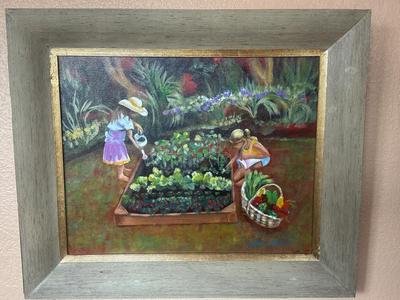 Girls in the garden
