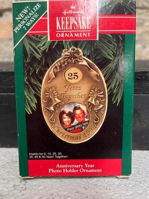 Hallmark 25th Anniversary Ornaments