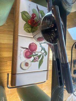 Fruit press cheeseboard