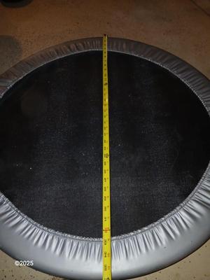 3-foot exercise trampoline with portable exercise anywhere foot pedal bike exerciser