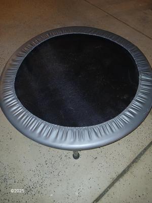 3-foot exercise trampoline with portable exercise anywhere foot pedal bike exerciser