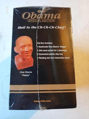 Chia Obama Special edition Obama Chia pet - Grow the man some hair Chia Obama "Happy"