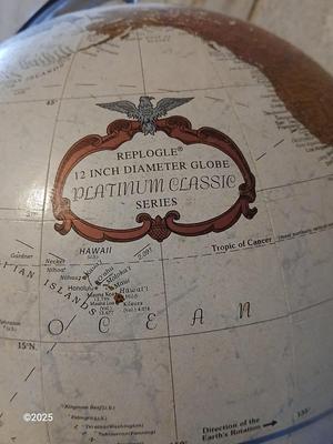 Replogle 12" diameter Globe Platinum classic series World Globe