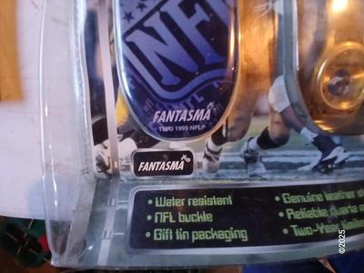 Broncos sports watch - ticket stubs - Gameday magazine - and team playing cards