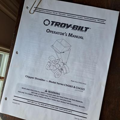 Troy-Built Chipper/Shredder (BD-SD)