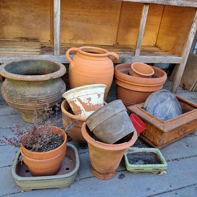 A Bevy of Terra Cotta Pots & Planters (BD-SD)