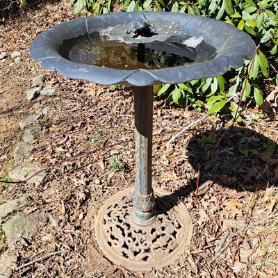 Light-Weight Metal Frog Birdbath (BD-SD)