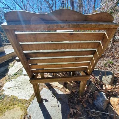 Pair of Wooden Patio Arm Chairs (BD-SD)