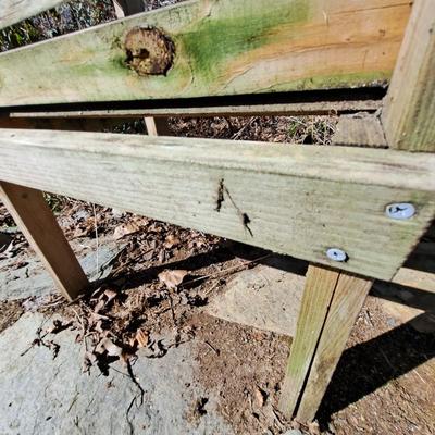 Pair of Wooden Patio Arm Chairs (BD-SD)