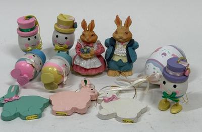 Easter Lot - figurines, bunny rabbits, ornaments